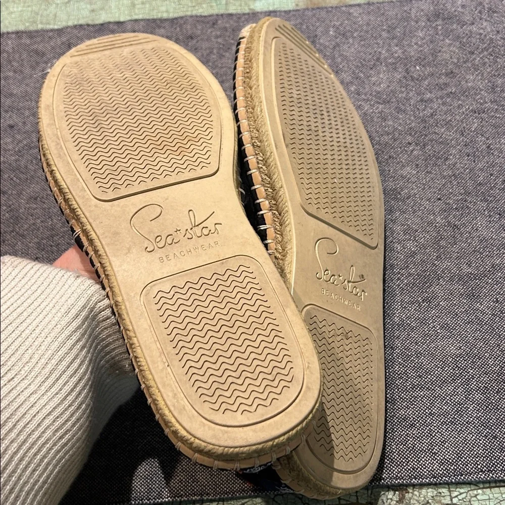 Women's Sea Star Beachwear® Beachcomber espadrille water shoes in black Size 9